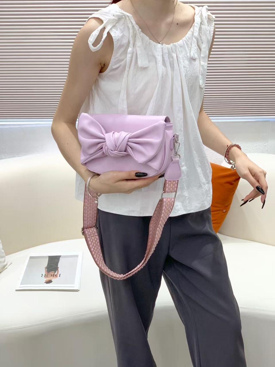 Oversized Bow Top Handle Bag