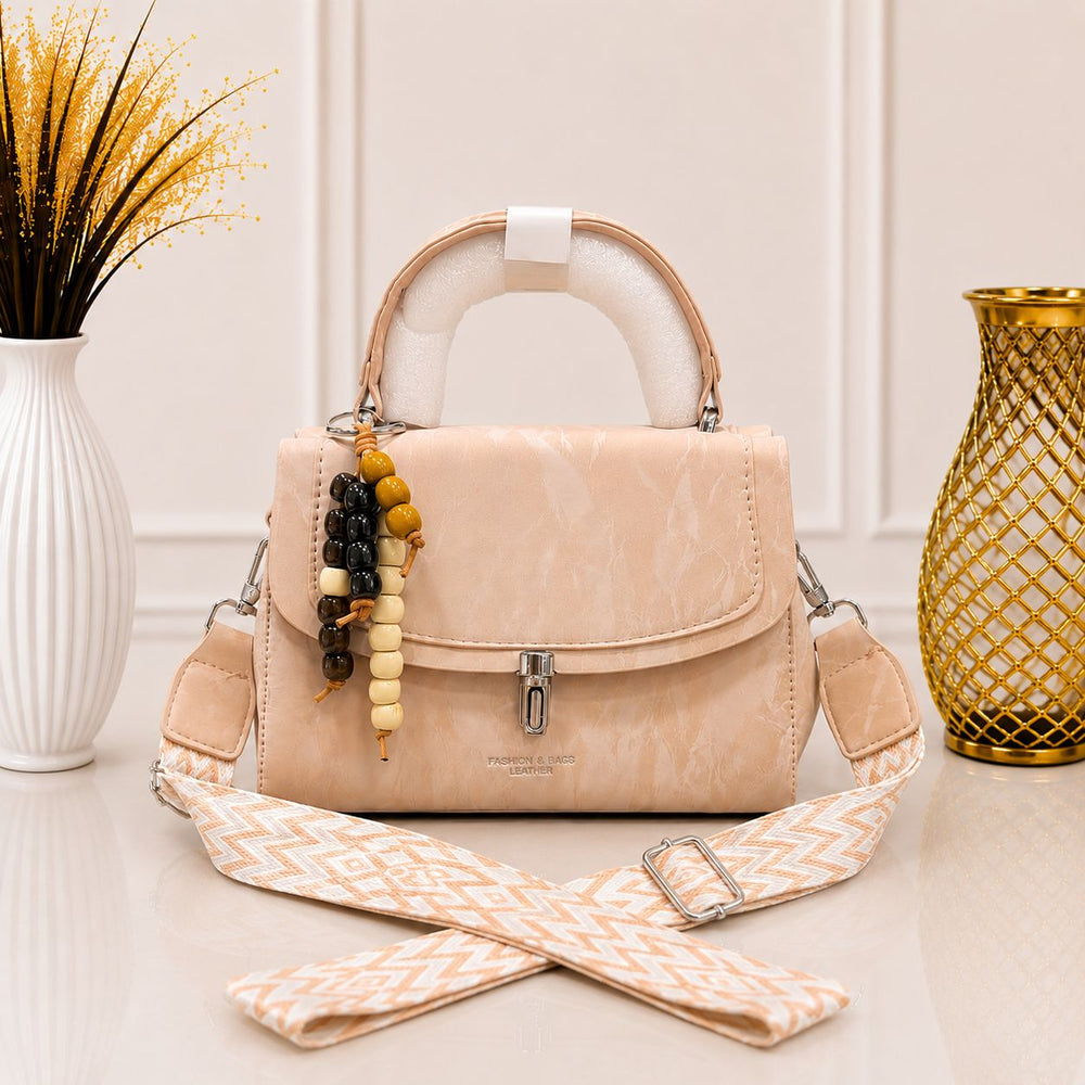 Boho Luxe Satchel Bag - Peach
