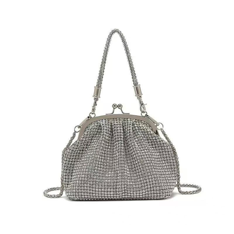 Crystal Rhinestone Evening Bag - Multicolor