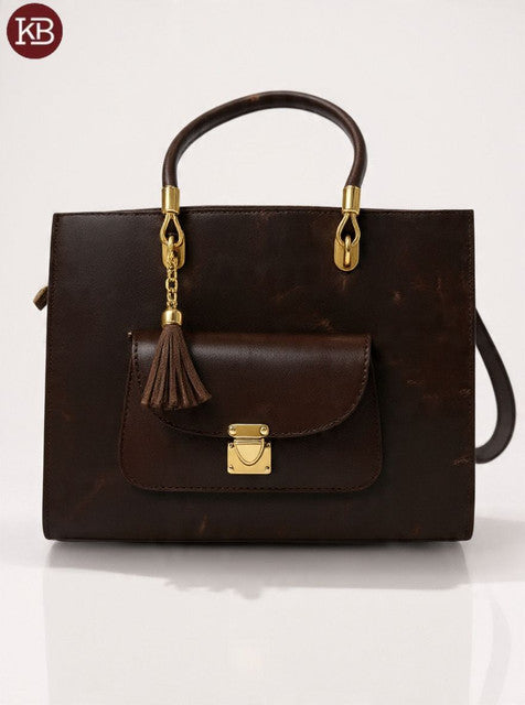 Tassel Top Handle Tote Color 06