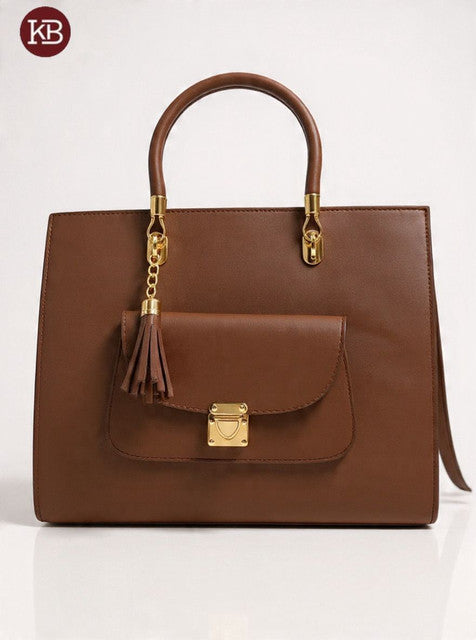 Tassel Top Handle Tote Color 01