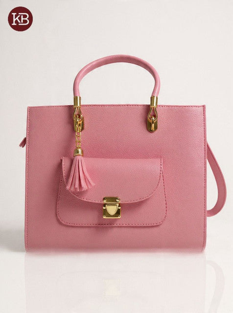 Tassel Top Handle Tote Color 02
