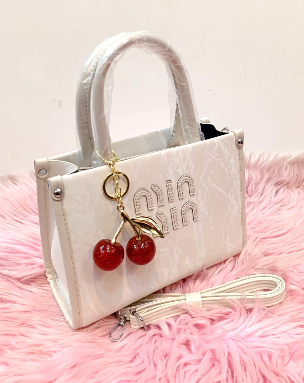 Miu Miu Inspired Crinkle Tote Bag Color 02