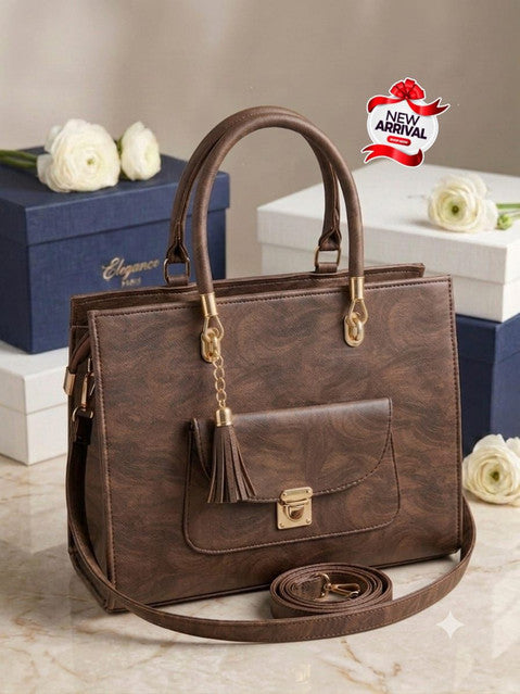 Elegance Crinkle Leather Tote Color 05
