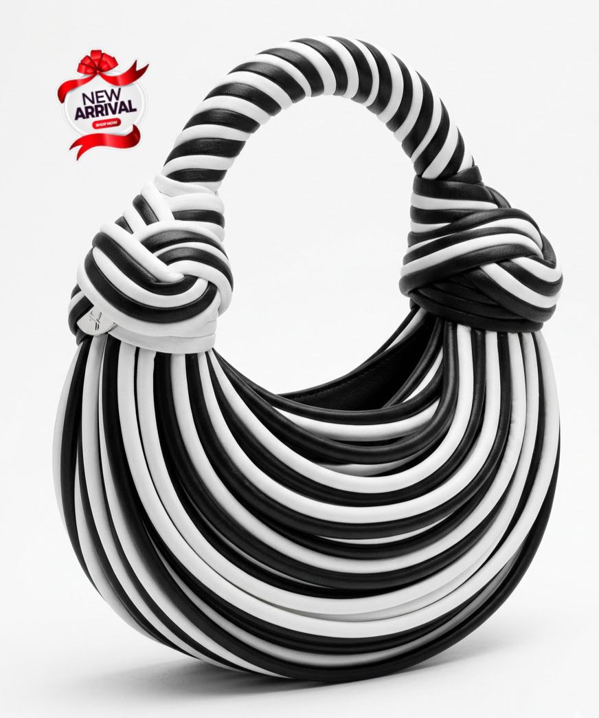 Knotted Rope Handle Moon Bag Color 03