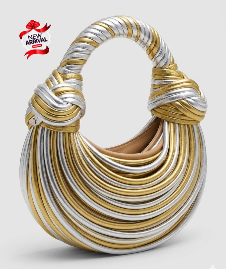 Knotted Rope Handle Moon Bag Color 04