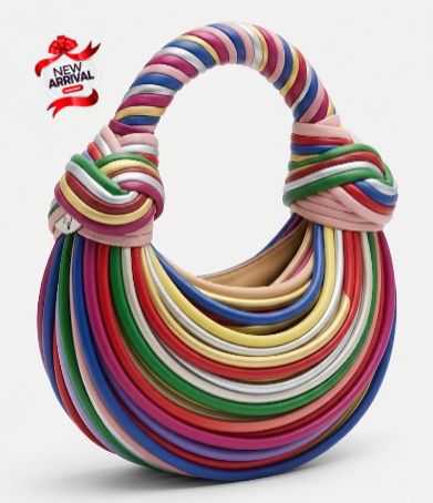 Knotted Rope Handle Moon Bag Color 05