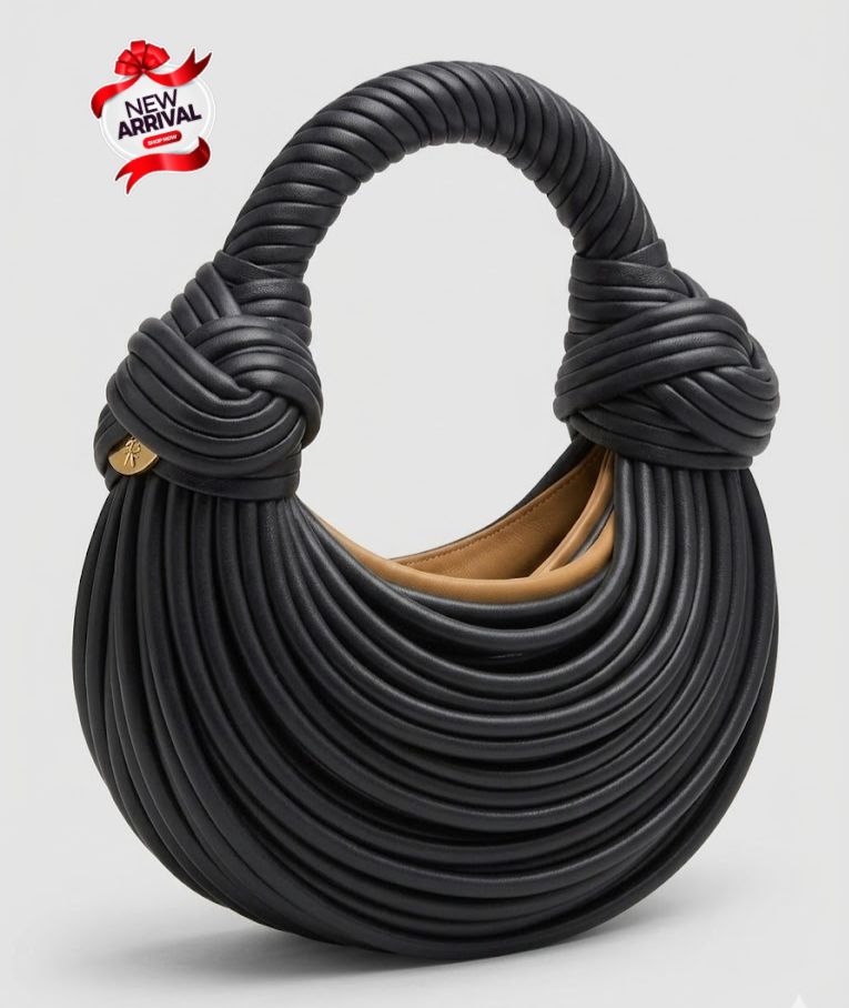 Knotted Rope Handle Moon Bag Color 06