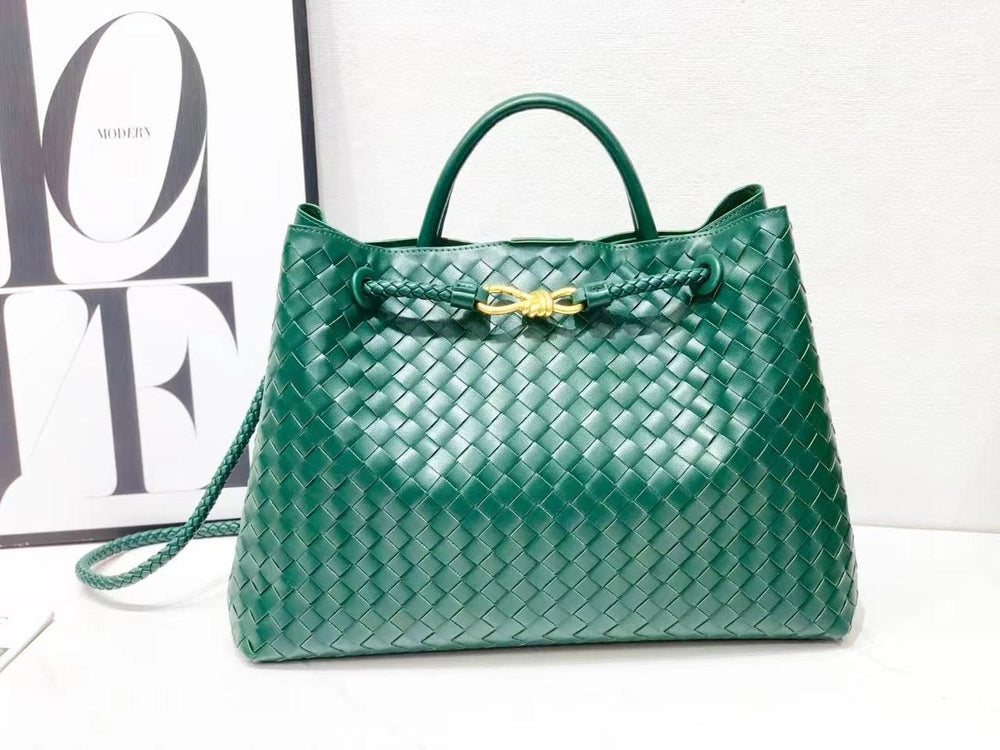 Bottega Veneta Inspired Woven Leather Tote Bag – Color 02