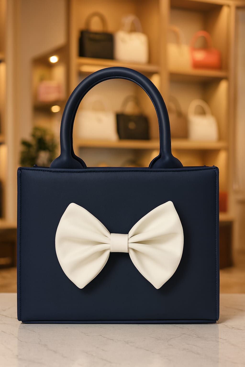 Bow Style Handbag For Girls - ZM