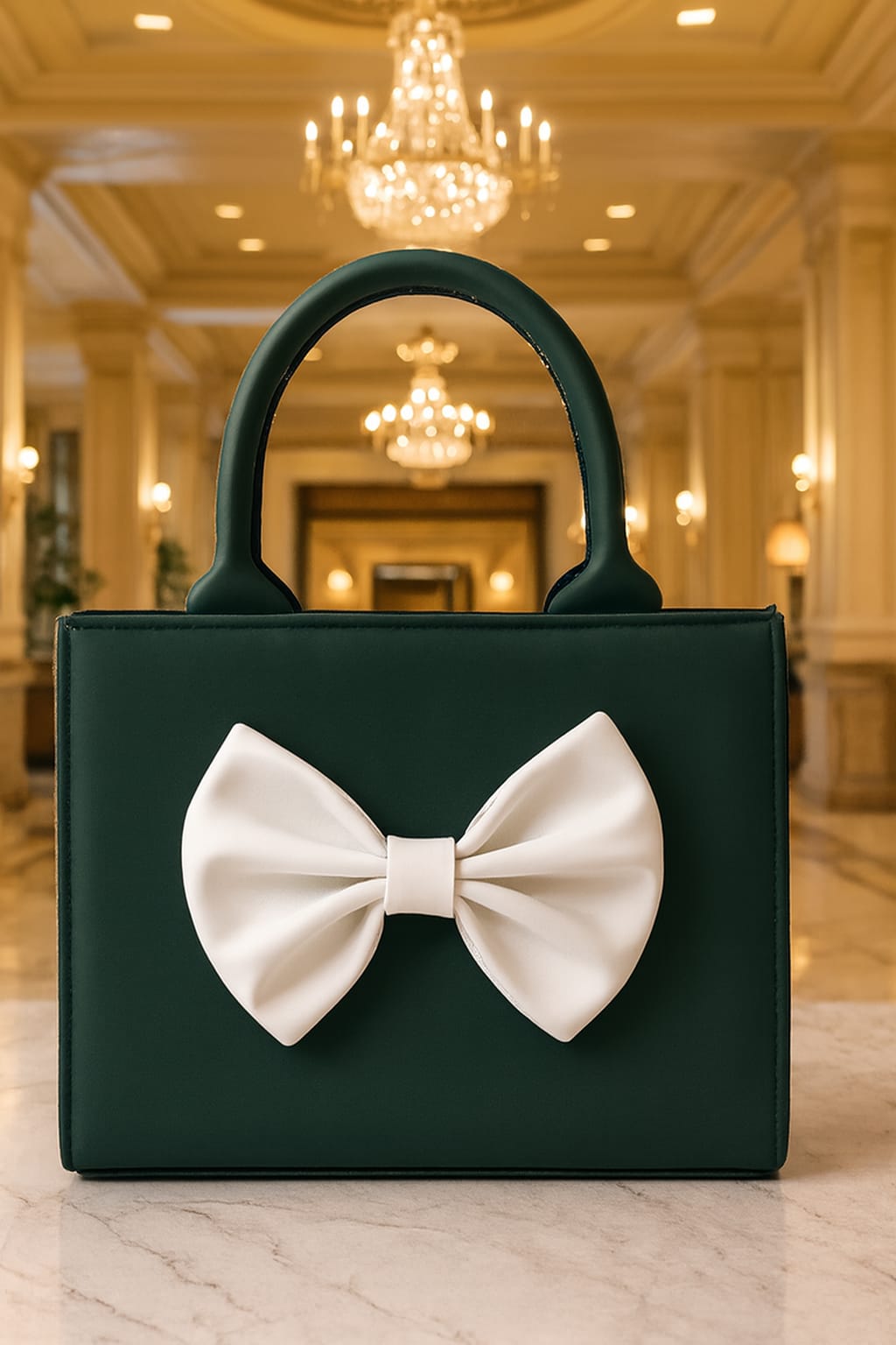 Bow Style Handbag For Girls - ZM