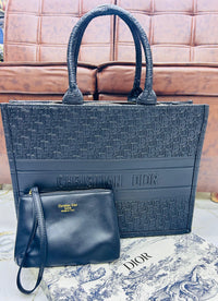Dior Inspired Embossed Oblique Book Tote Color 03