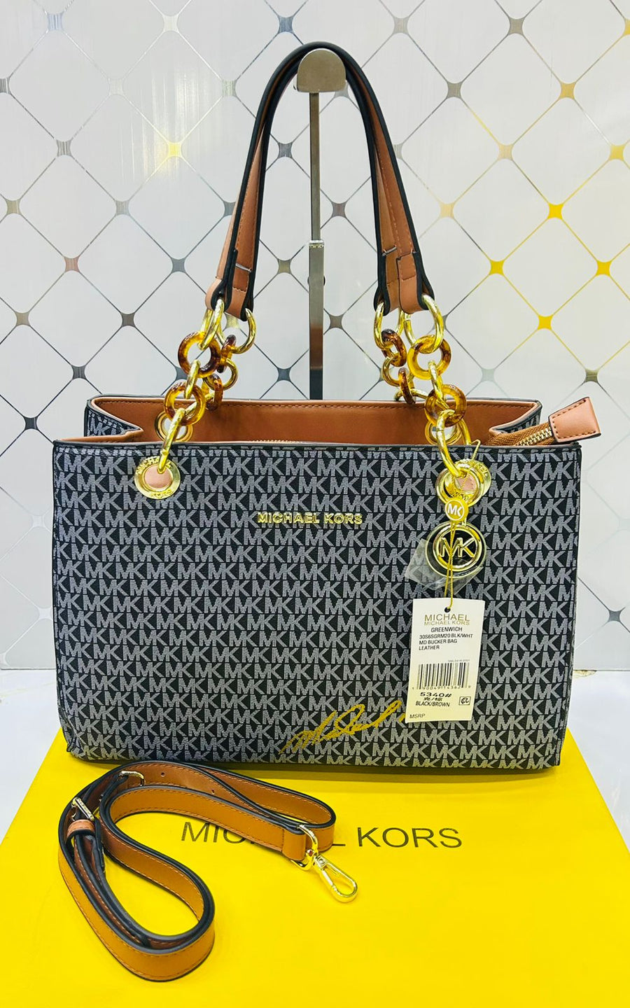 Michael Kors Inspired Greenwich Shoulder Bag Color 02