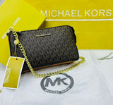 MK Inspired Signature Monogram Chain Clutch Color 03