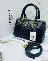 Coach Inspired Quilted Monogram Mini Satchel Color 04