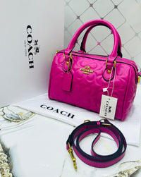 Coach Inspired Quilted Monogram Mini Satchel Color 03