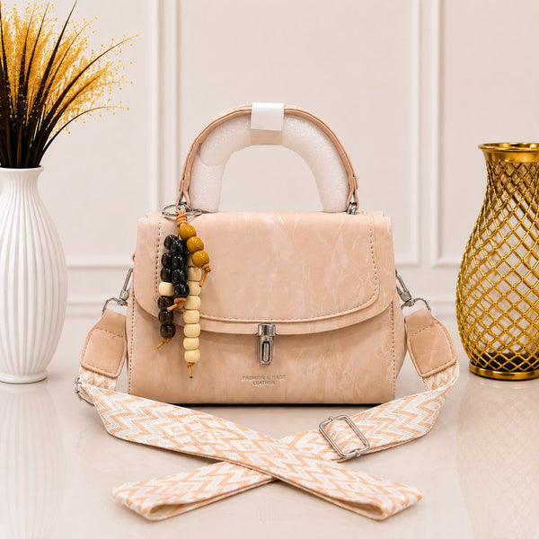 Boho Luxe Satchel Bag - Peach