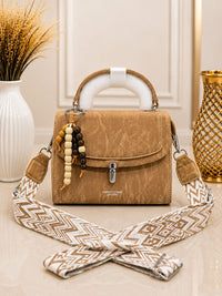 Boho Luxe Satchel Bag - Grey
