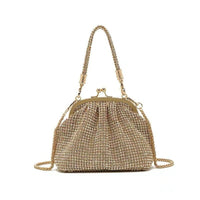 Crystal Rhinestone Evening Bag - Black