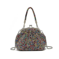 Crystal Rhinestone Evening Bag - Gold