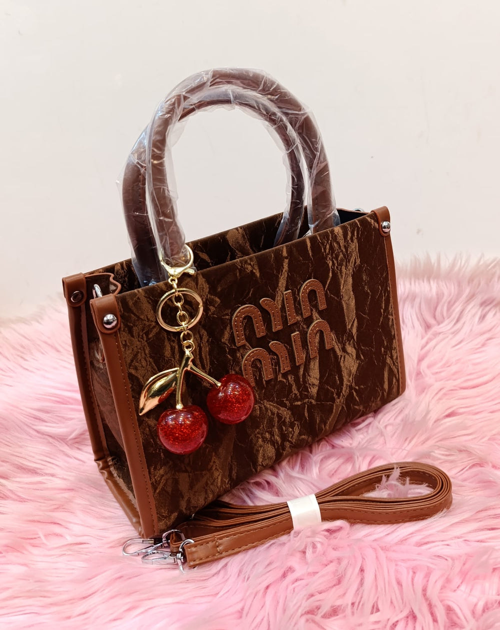 Miu Miu Inspired Crinkle Tote Bag Color 03