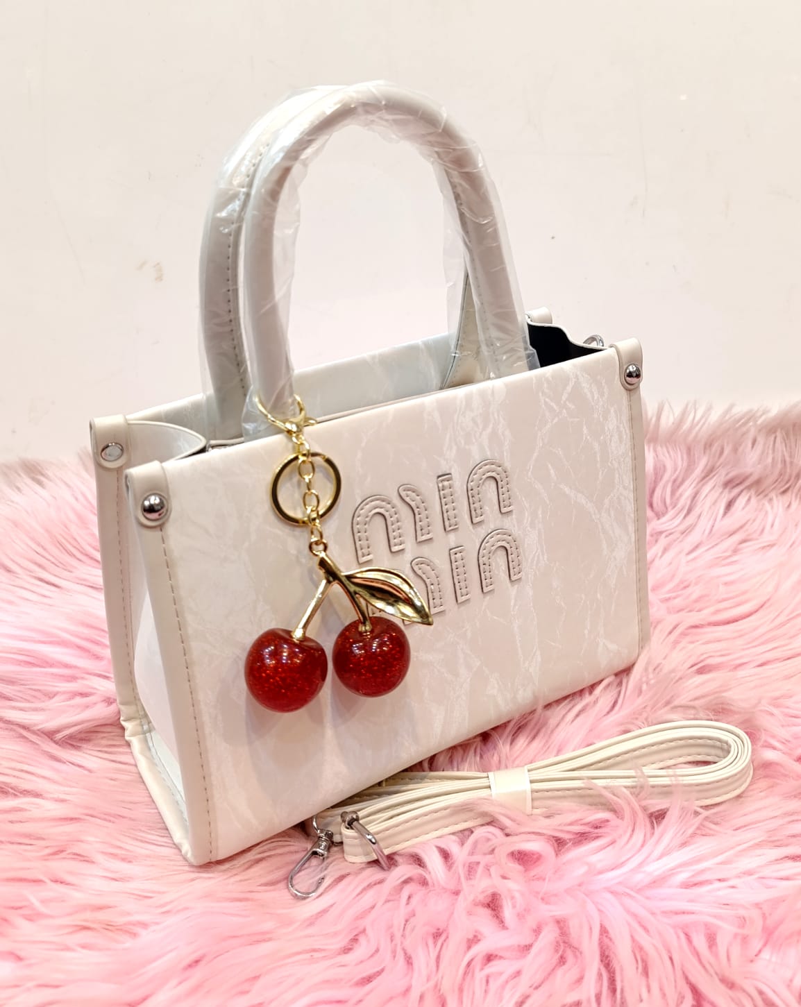 Miu Miu Inspired Crinkle Tote Bag Color 02
