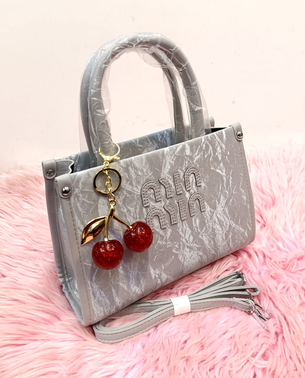 Miu Miu Inspired Crinkle Tote Bag Color 04