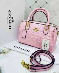 Coach Inspired Quilted Monogram Mini Satchel Color 02