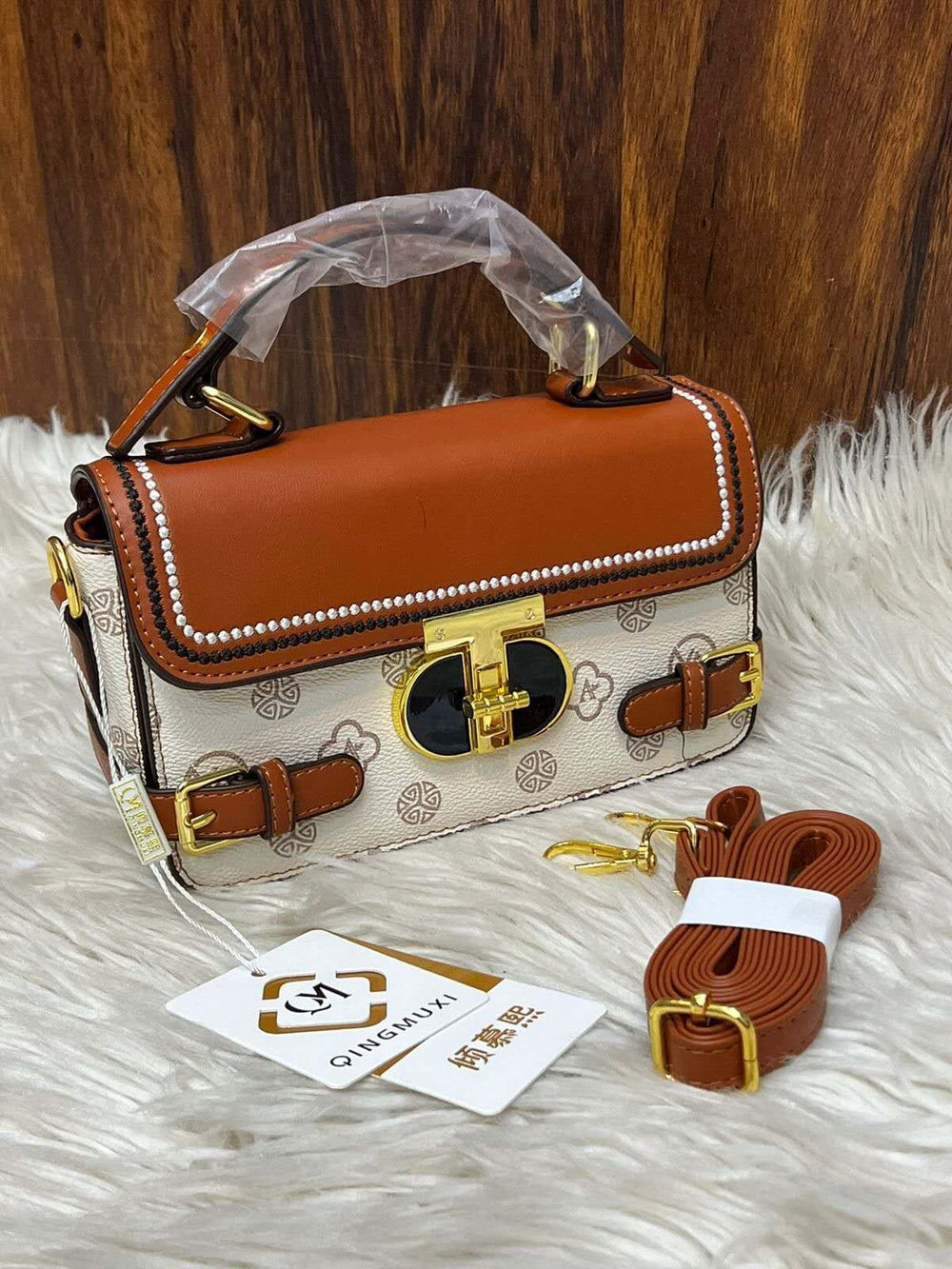Monogram Structured Satchel Color 01