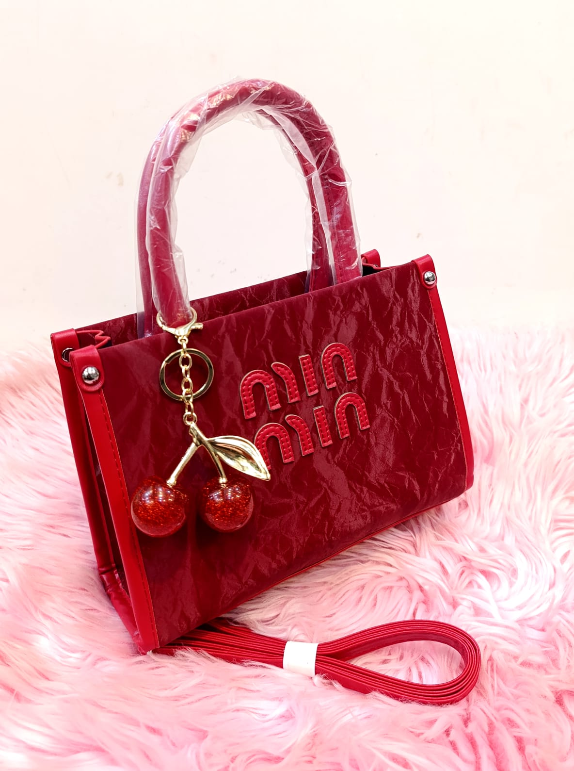 Miu Miu Inspired Crinkle Tote Bag Color 06