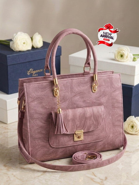 Elegance Crinkle Leather Tote Color 01