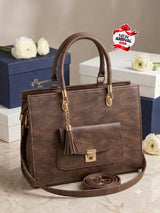 Elegance Crinkle Leather Tote Color 05