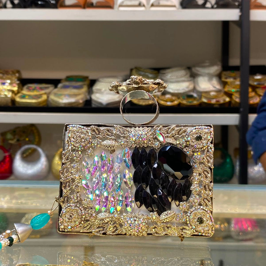 Enchanted Sparkle Evening Clutch - Design 13 -shaheen