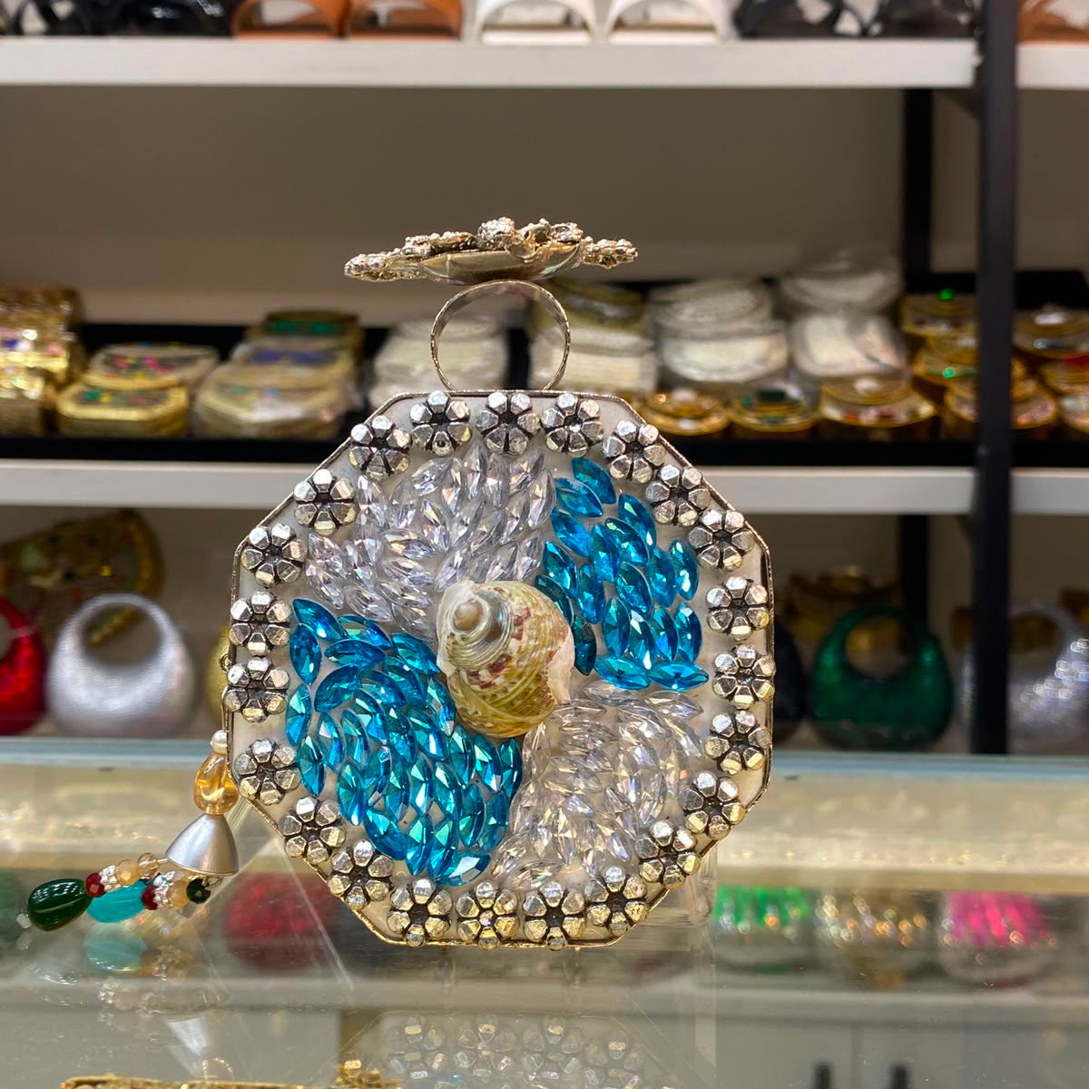 Royal Jewel Box Clutch - Design 10 -shaheen