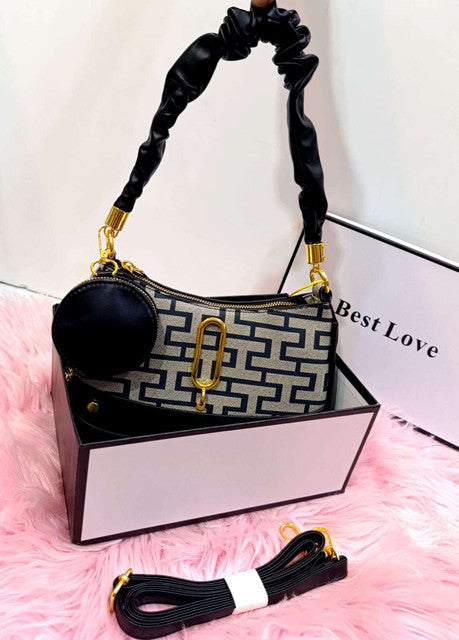 Fashion Bags Striped Satchel Color 02