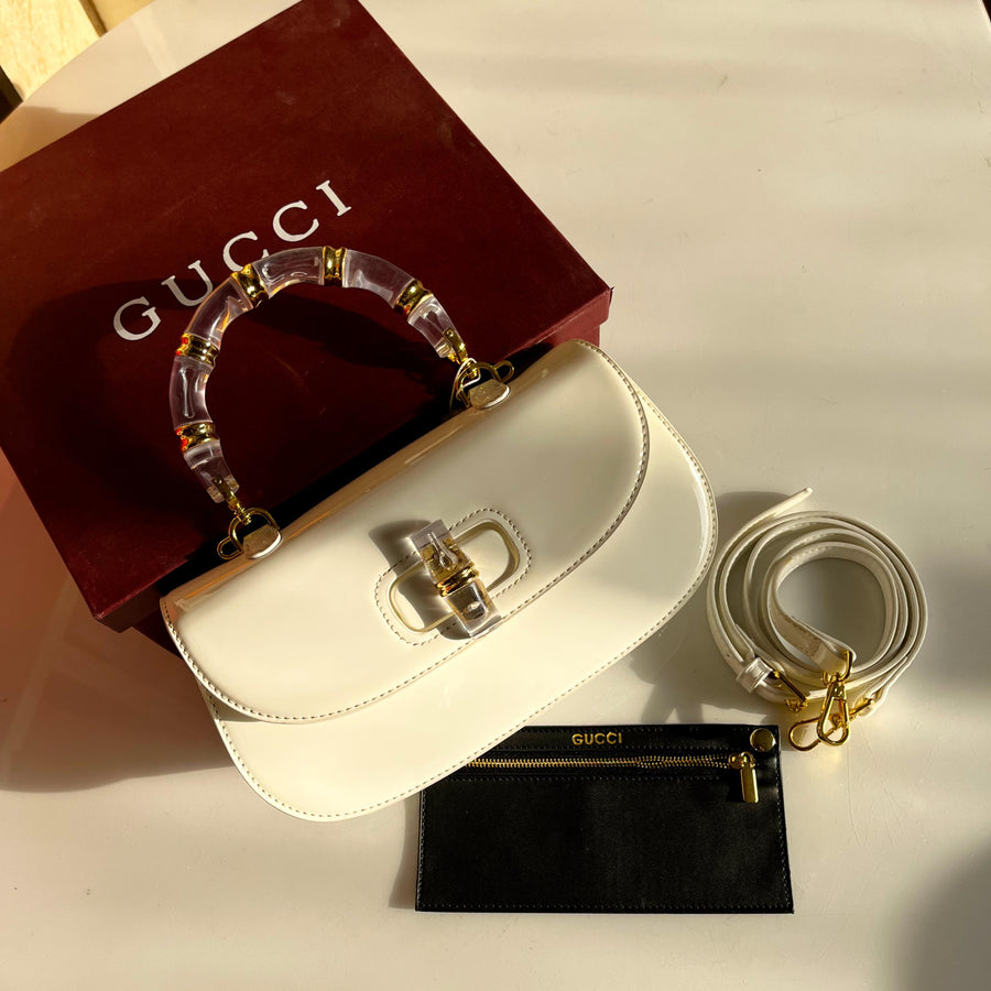 Gucci Bamboo Clasp Patent Bag Color 02