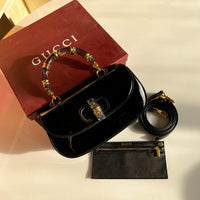 Gucci Bamboo Clasp Patent Bag Color 01
