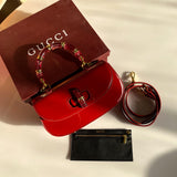 Gucci Bamboo Clasp Patent Bag Color 03