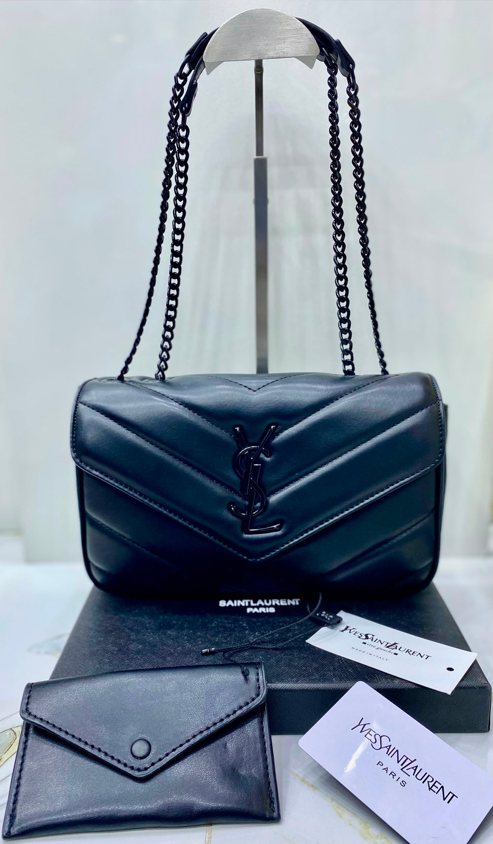 Saint Laurent LouLou Chevron Chain Bag Color 06