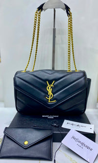 Saint Laurent LouLou Chevron Chain Bag Color 01