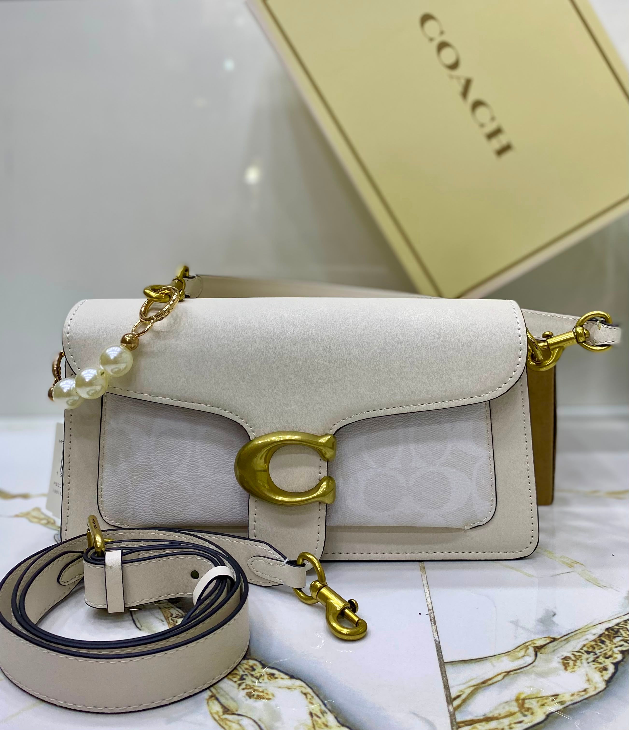 Coach Tabby Pearl Chain Bag Color 03
