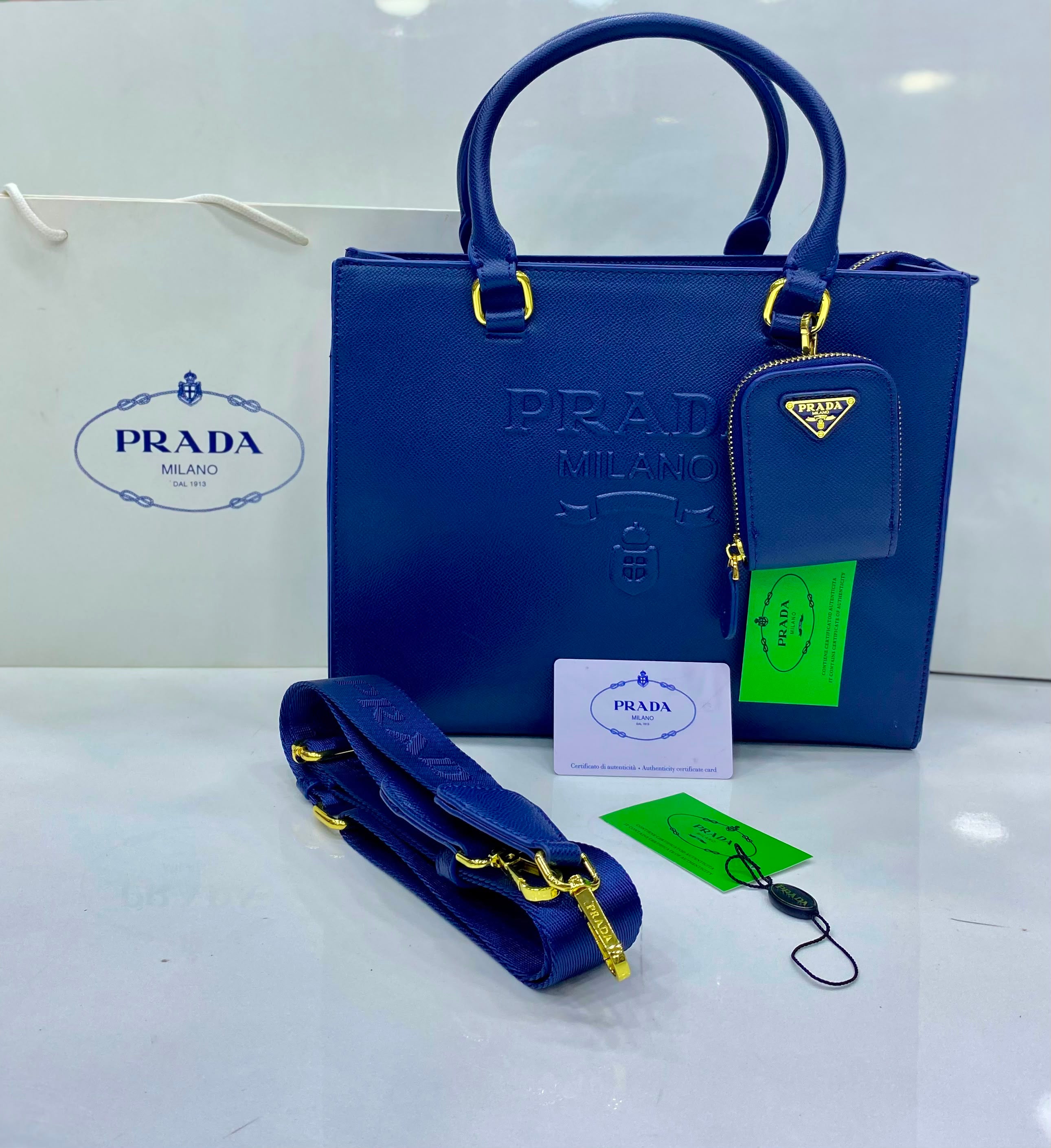 Prada Milano Saffiano Tote Bag Color 01