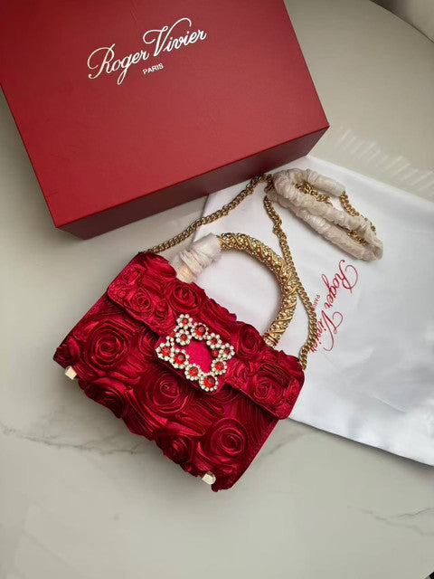 Roger Vivier Rose Crystal Clutch Color 02