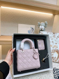 Dior Lady All-Black Cannage Bag Color 02