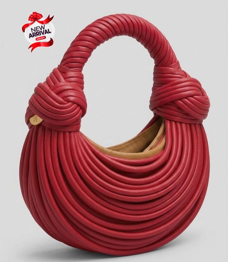 Knotted Rope Handle Moon Bag Color 01
