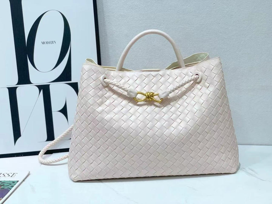 Bottega Veneta Inspired Woven Leather Tote Bag – Color 04