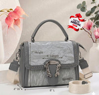 Crinkle Texture Flap Bag – Color 01 - UM