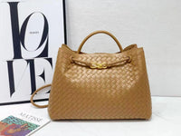 Bottega Veneta Inspired Woven Leather Tote Bag – Color 08