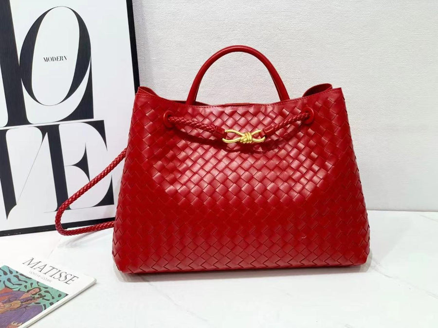 Bottega Veneta Inspired Woven Leather Tote Bag – Color 06