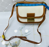 Charles & Keith Inspired Canvas Saddle Bag – Color 02